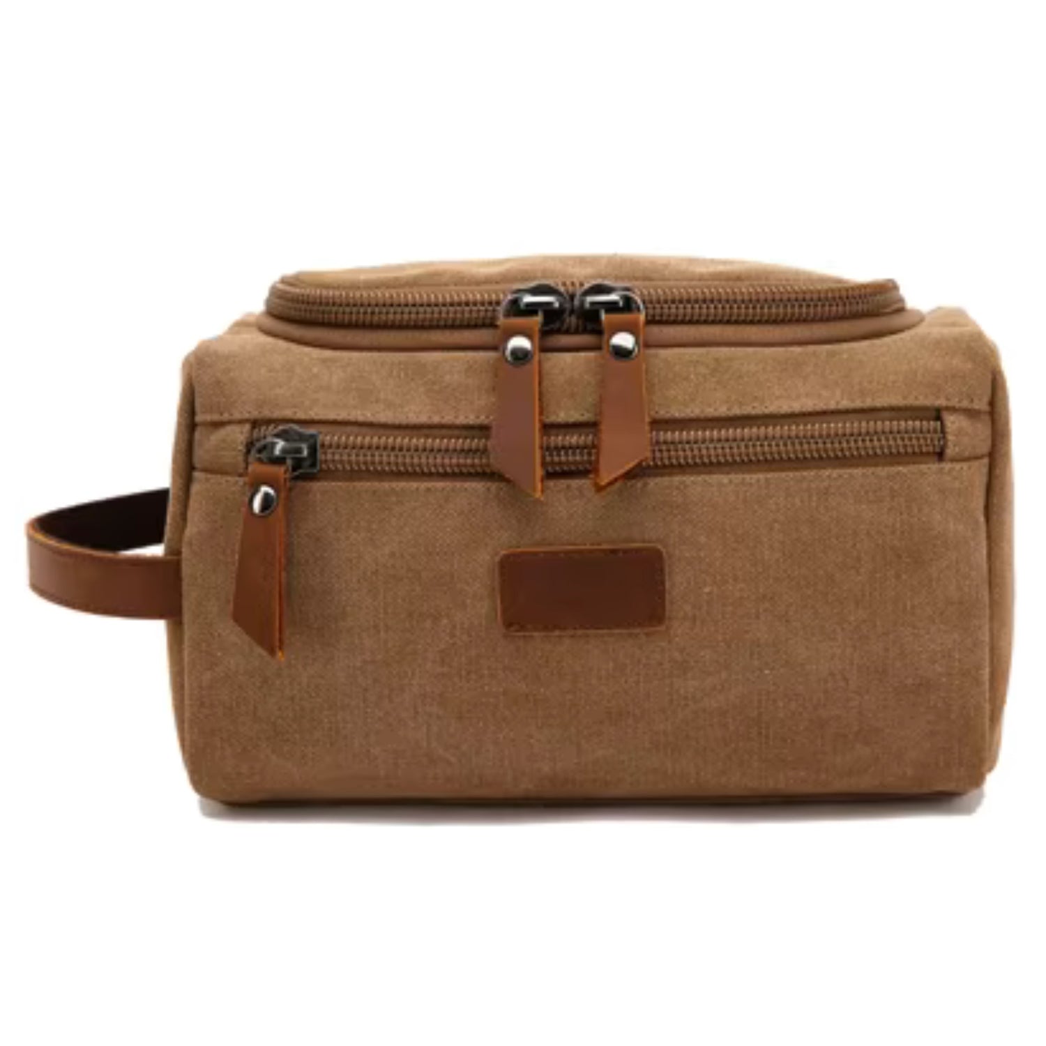 Woodside Home Living Travel Wash Bag - coffee