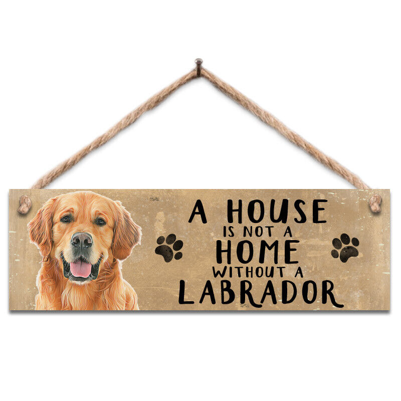 Dogs Cats Pets Wooden Hanging Sign Gift Plaque - Various Designs