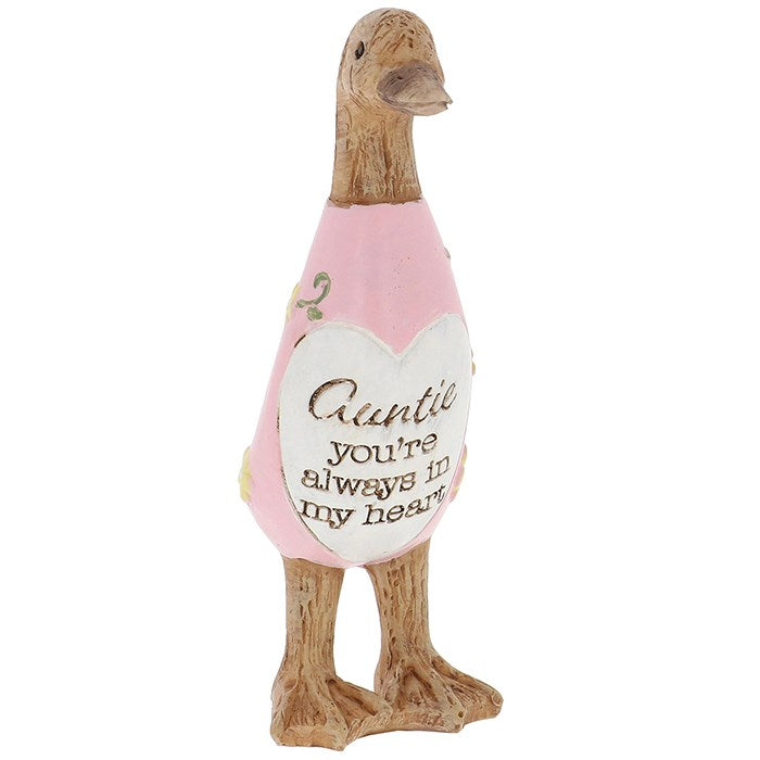 Daisy Mini Message Duck Figurine - Auntie