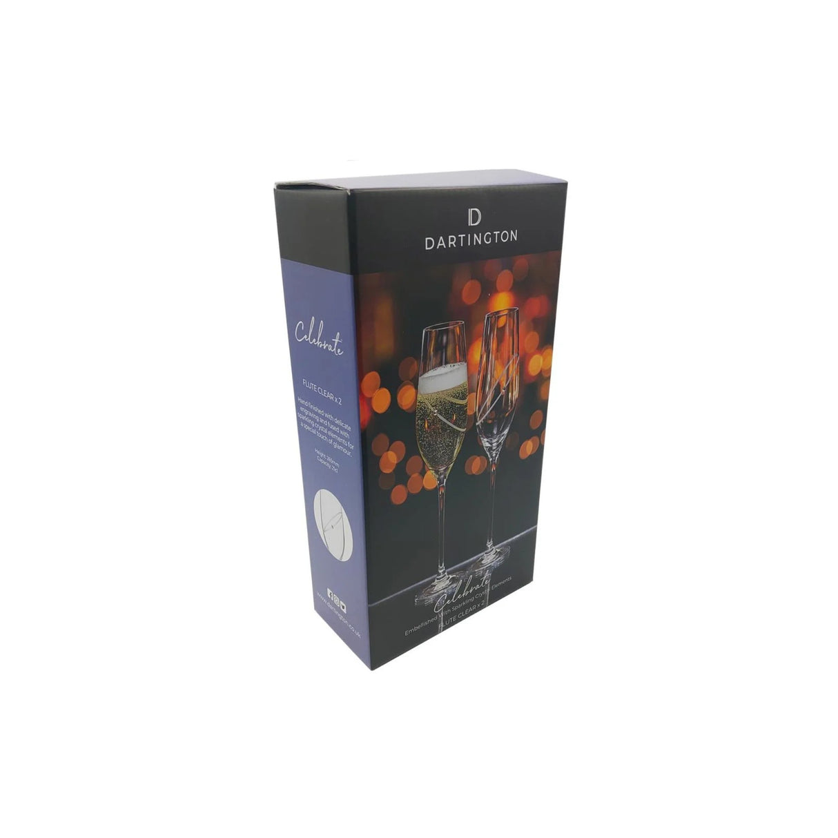 Dartington Celebrate Champagne Flute Pair - Clear