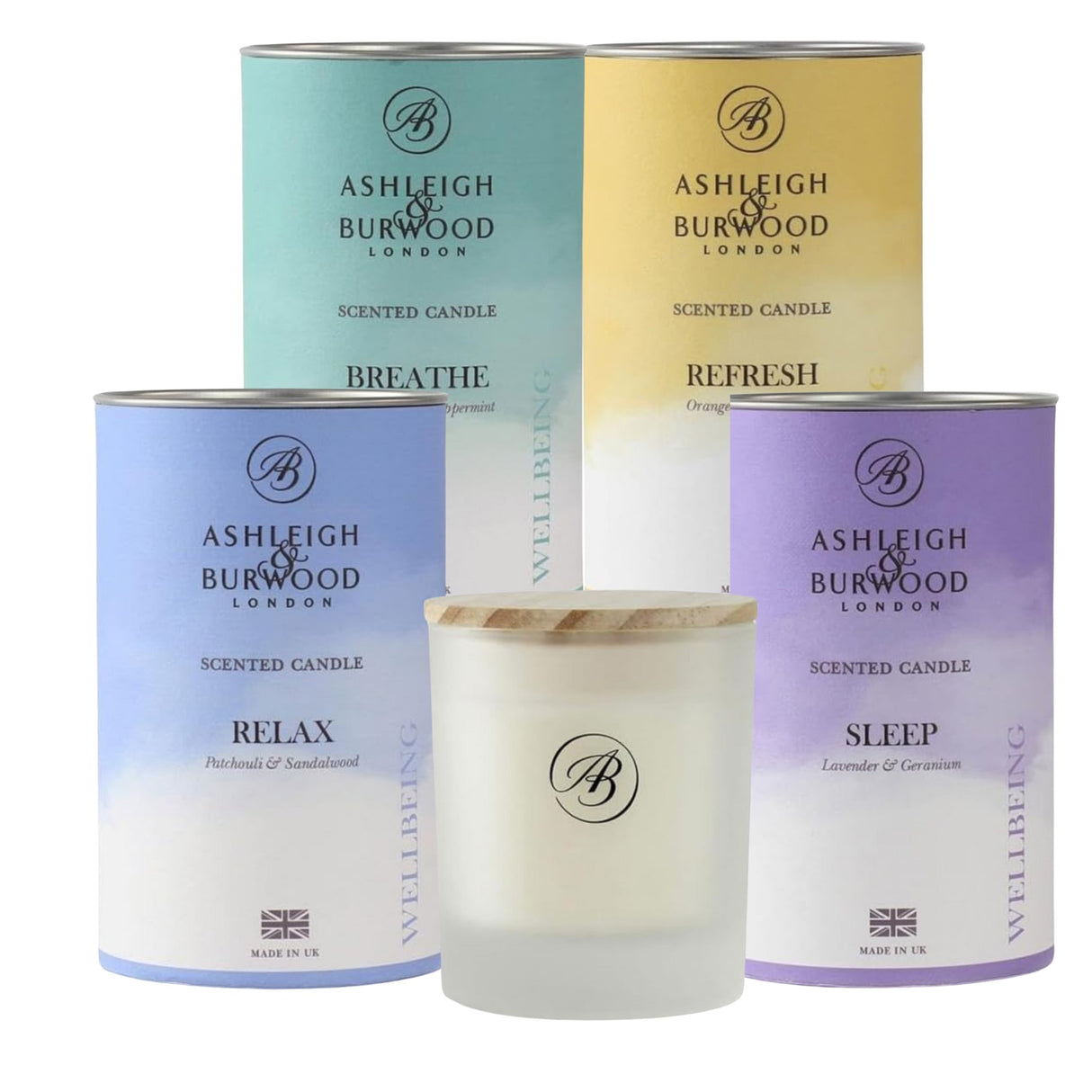 Ashleigh & Burwood Wellbeing Candle - Breathe Refresh Relax Sleep