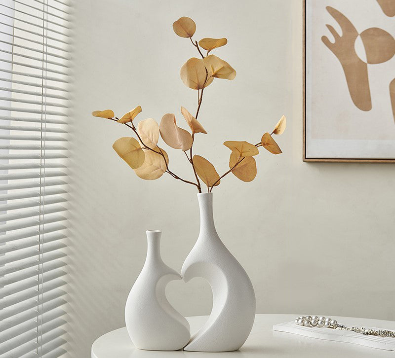 Woodside Home Living Heart Vase Set