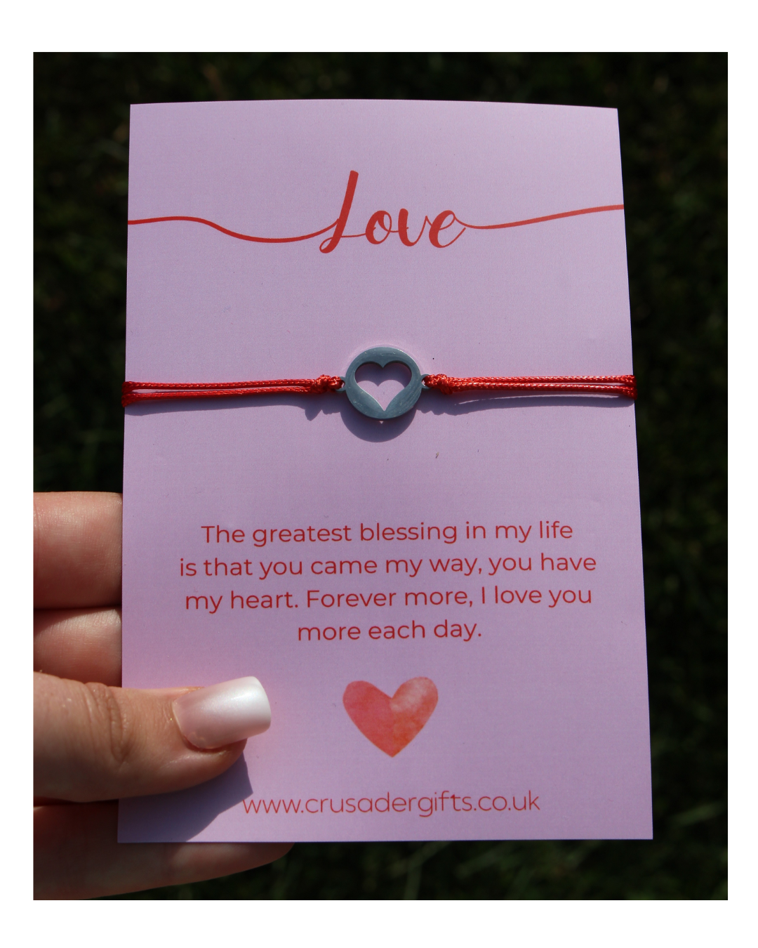 Love Red Heart Keepsake Letterbox Bracelet