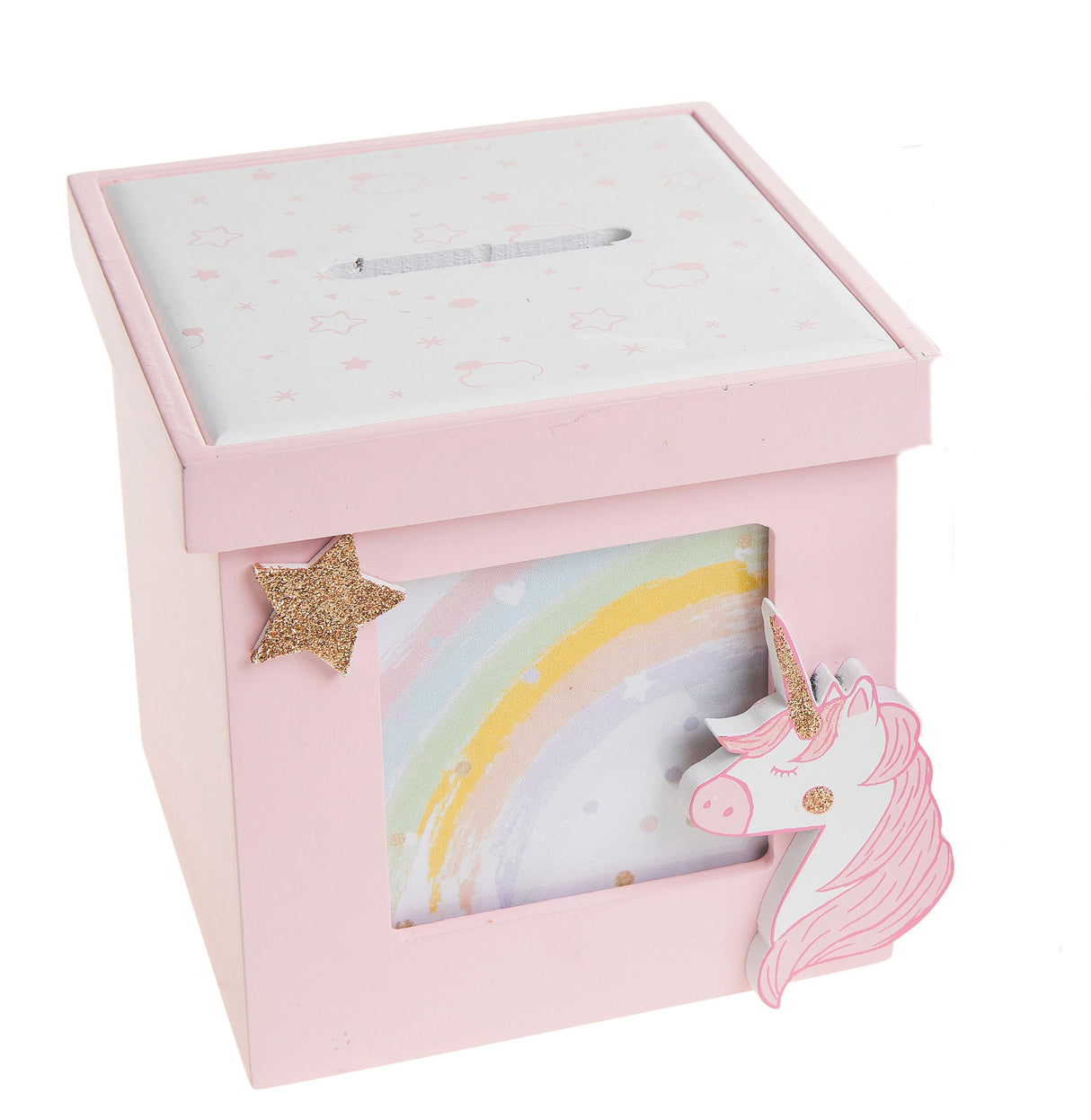 Unicorn Photo Money Box - In Pink