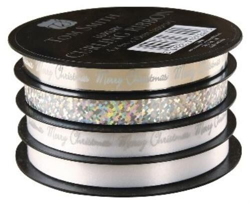 Tom Smith pack of 40 Luxury Gift Bows Various colours silver curling ribbon