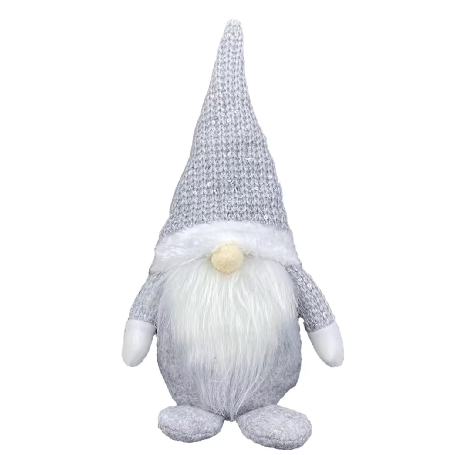 Woodside Home Living Gonk Christmas Decoration grey