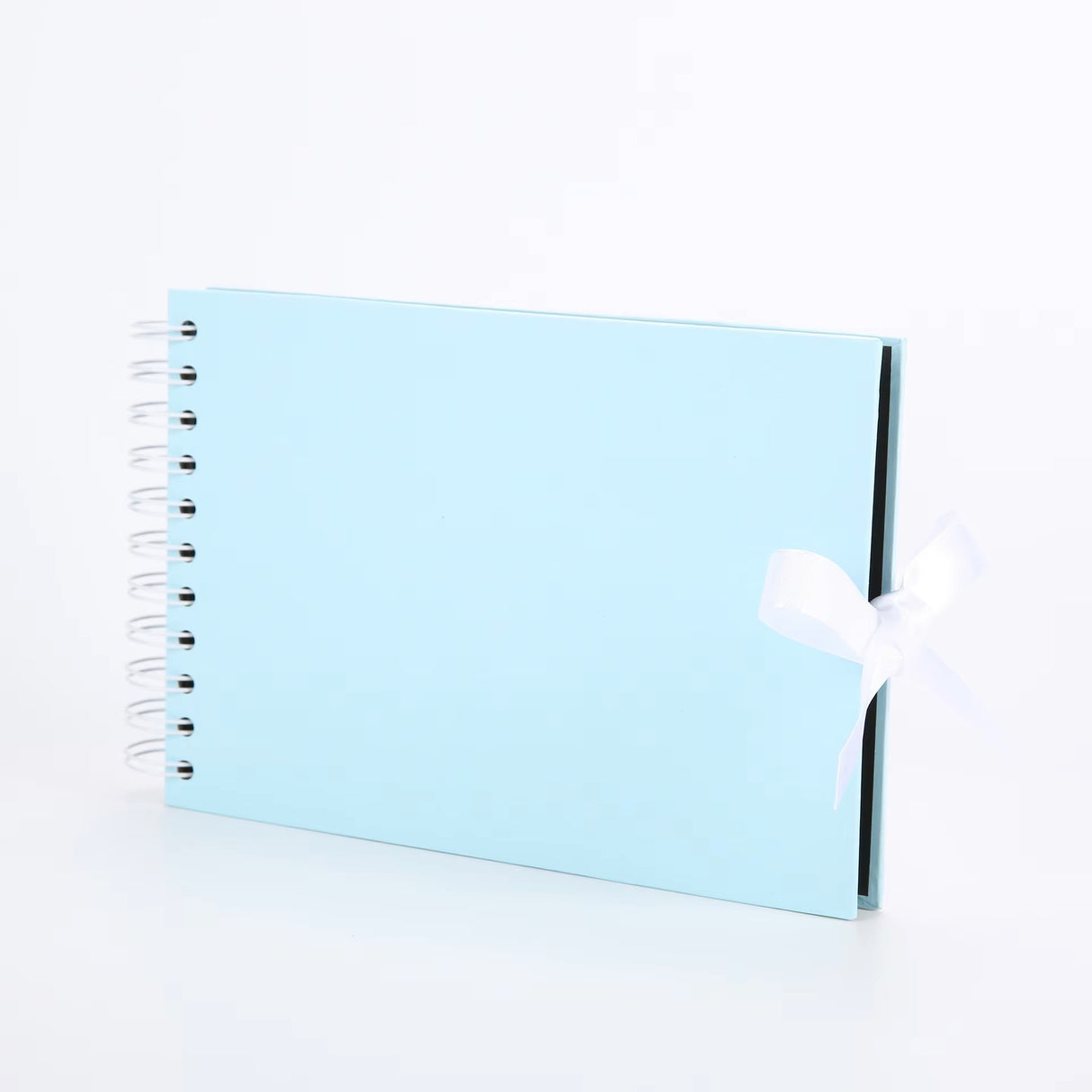 Woodside Home Living Ribbon Tie Scrap Book Style Photo Album 21.5cm x 15cm blue