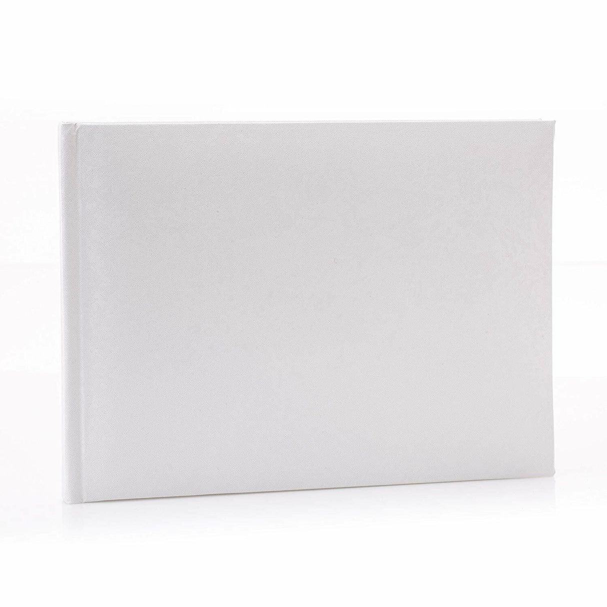 Kenro White Satin Collection Guestbook 76 Pages 8" x 5.5"