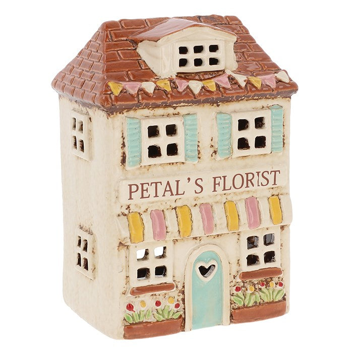 Village Pottery Petal's Florist Shop Tea Light Holder