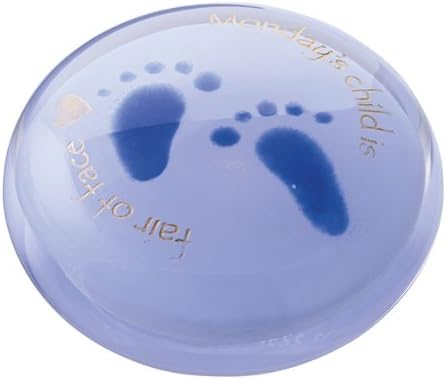 Caithness Glass Saturday`s Child Paperweight - Blue