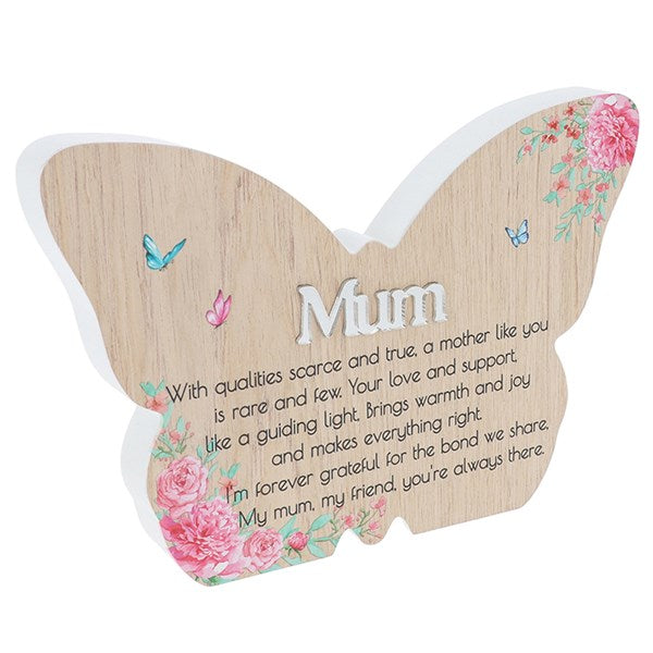 Cottage Garden Butterfly Plaque Large - Mum