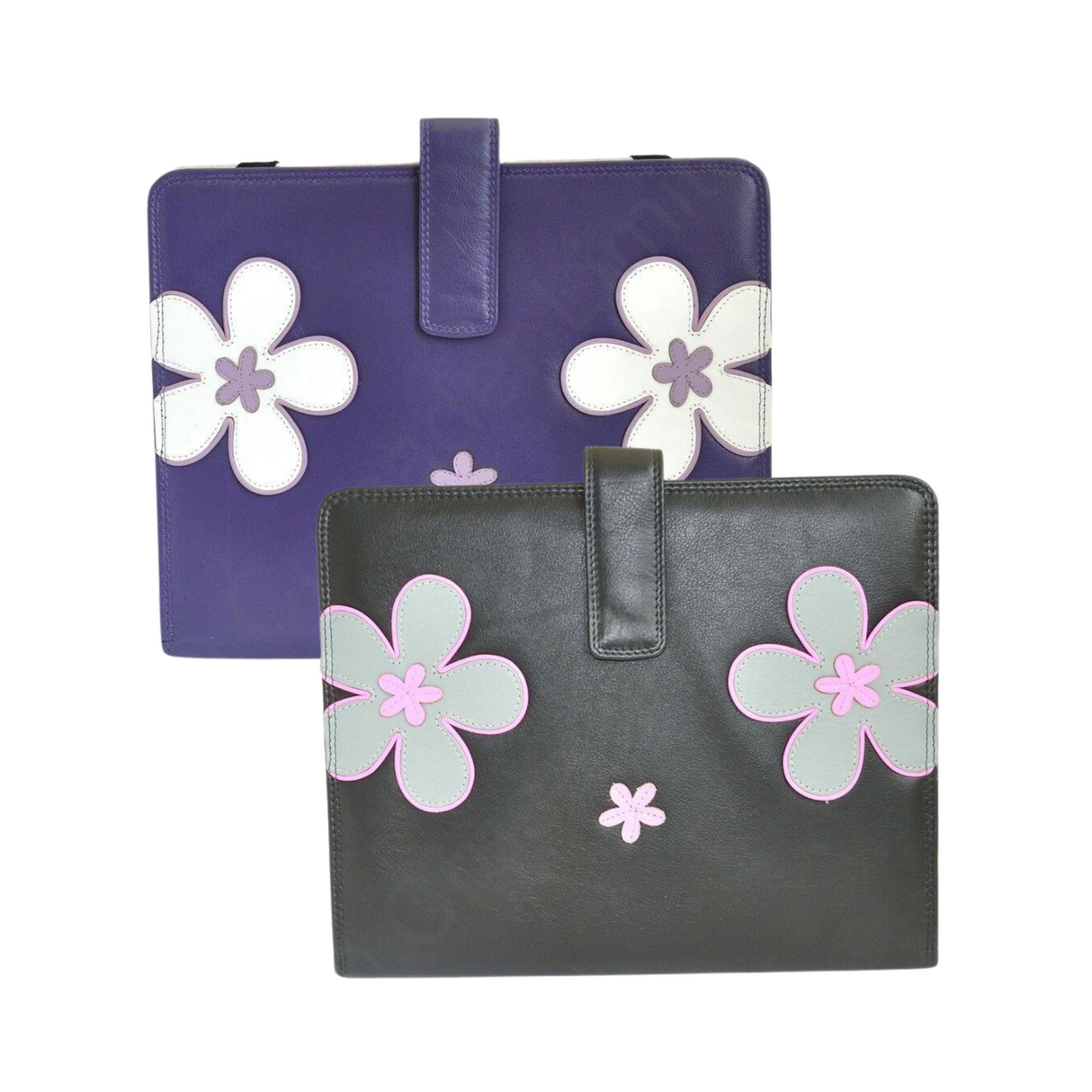 Mala Leather Universal Tablet Holders in Black or Purple