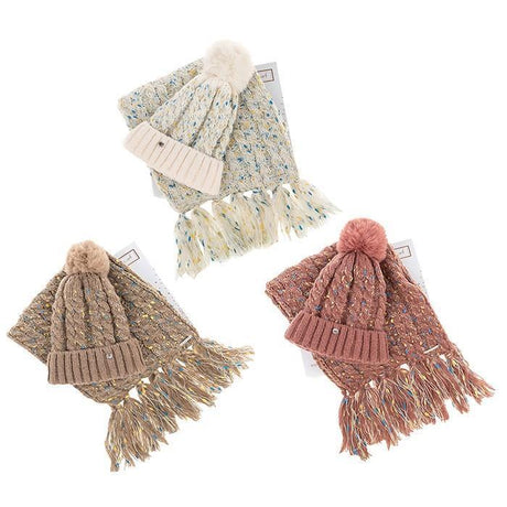 Equilibrium Flecked Hat & Scarf Gift Set