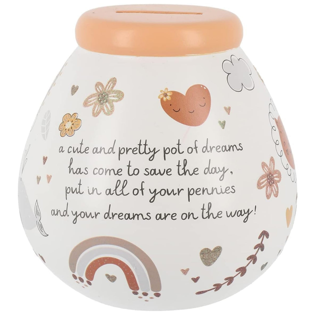 Pot of Dreams Money Box Savings Jar - Baby's 1st Savings