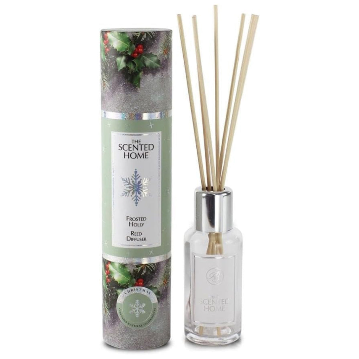 Ashleigh & Burwood Scented Home Reed Diffuser 100ml - Various Festive Fragrances frosted holly