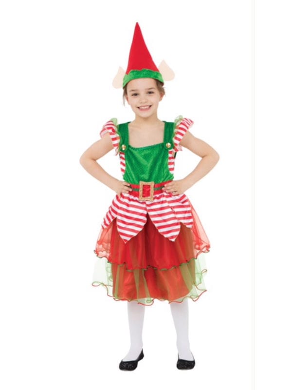 Childs Elf Girl Fancy Dress Costume Age 9-11 Years
