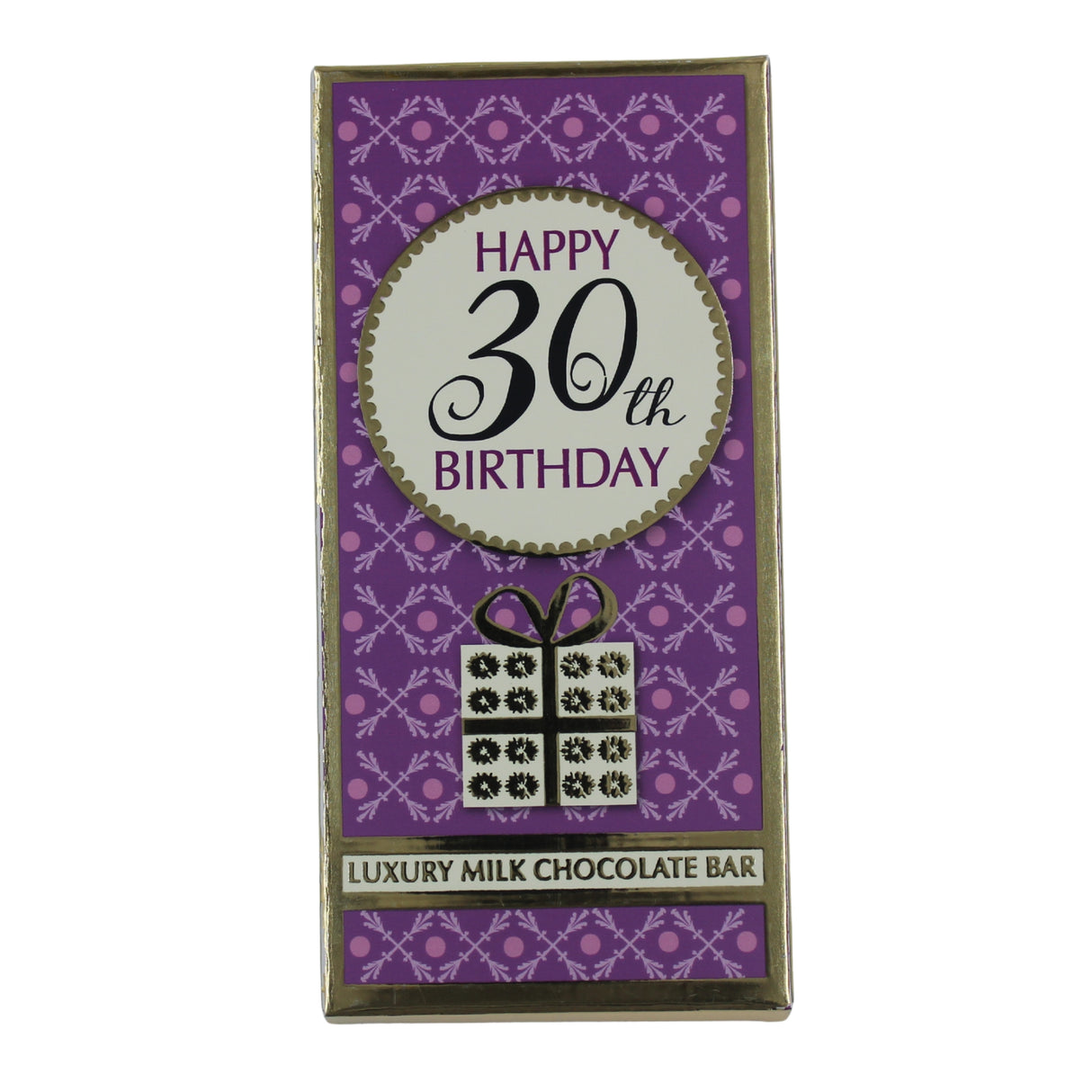 Luxury Milk Chocolate Greetings Bar - 30th Birthday