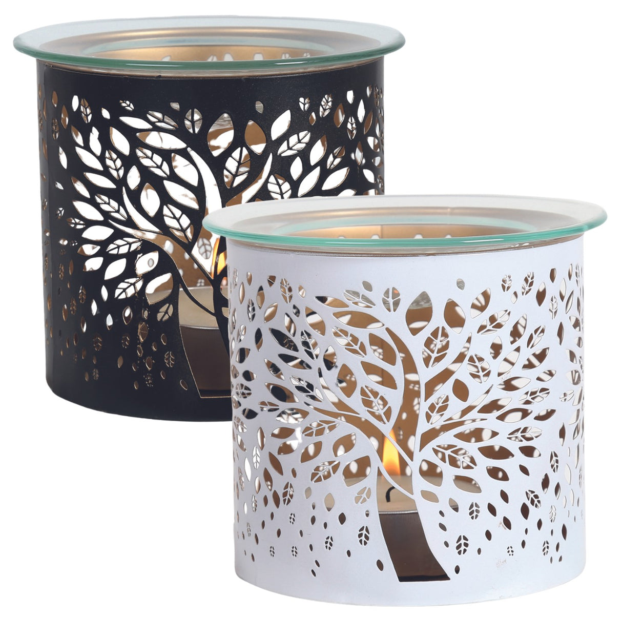 Tree of life silhouette wax burner or candle holder 3 in 1 design