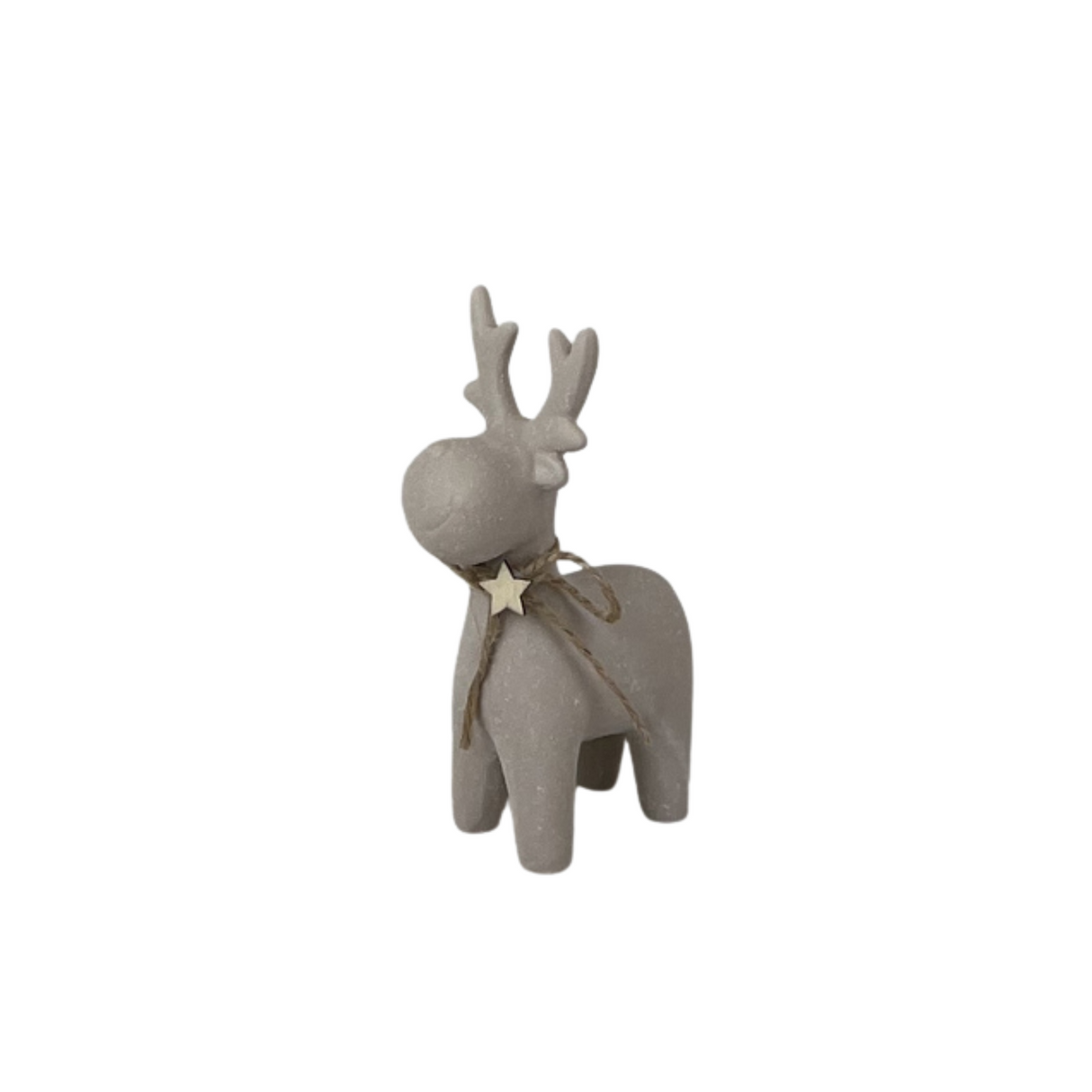 Sand Texture Effect Ceramic Reindeer Decorations 16cm
