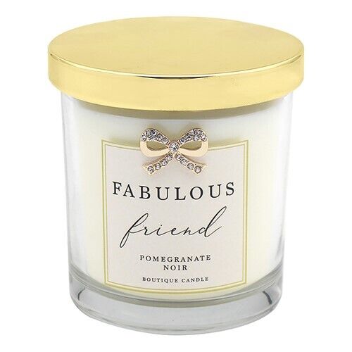 Boutique Jar Candle with  Bow Embellishment - Sentiment Gift Idea Family Friend