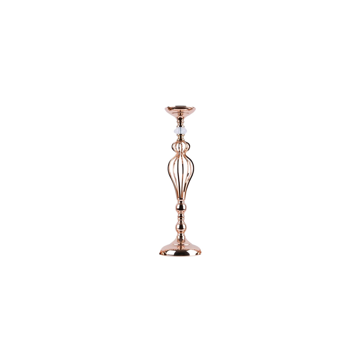 Rose Gold Metallic Candle / Floral Display Holder