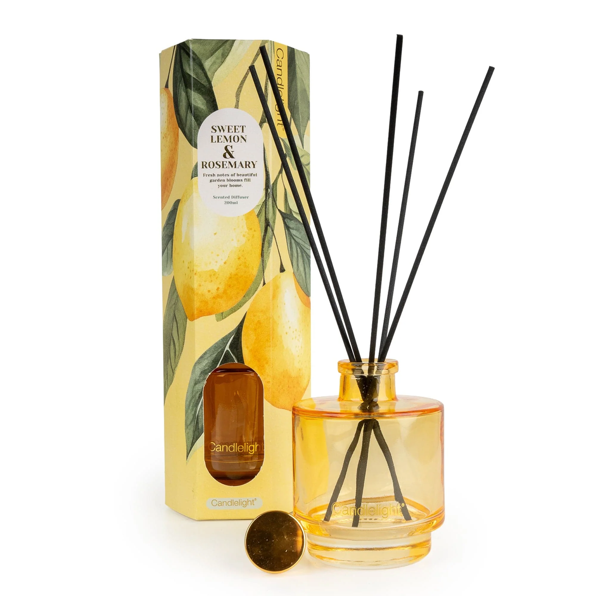 Candlelight Spring Summer Collection 200ml Reed Diffuser - Sweet Lemon & Rosemary