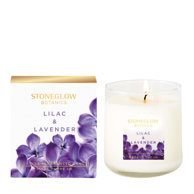 Stoneglow Candles Botanic Tumbler Candle - Lilac & Lavender