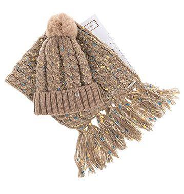 Equilibrium Flecked Hat & Scarf Gift Set