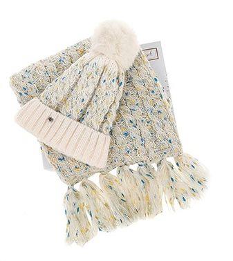 Equilibrium Flecked Hat & Scarf Gift Set