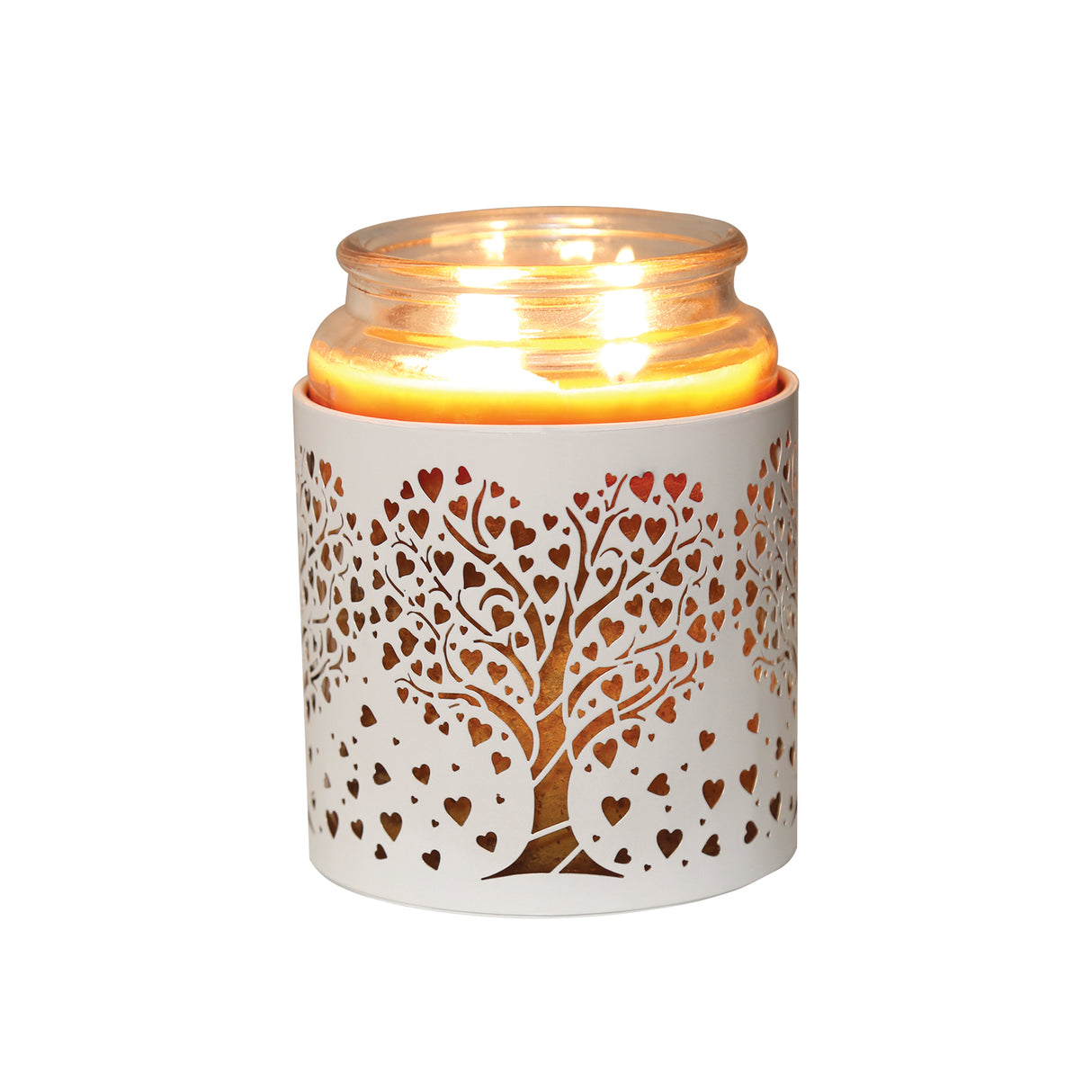 Aroma Metal Silhouette Wax Melt Burner/Candle Holder Heart Tree Design - Various Colours