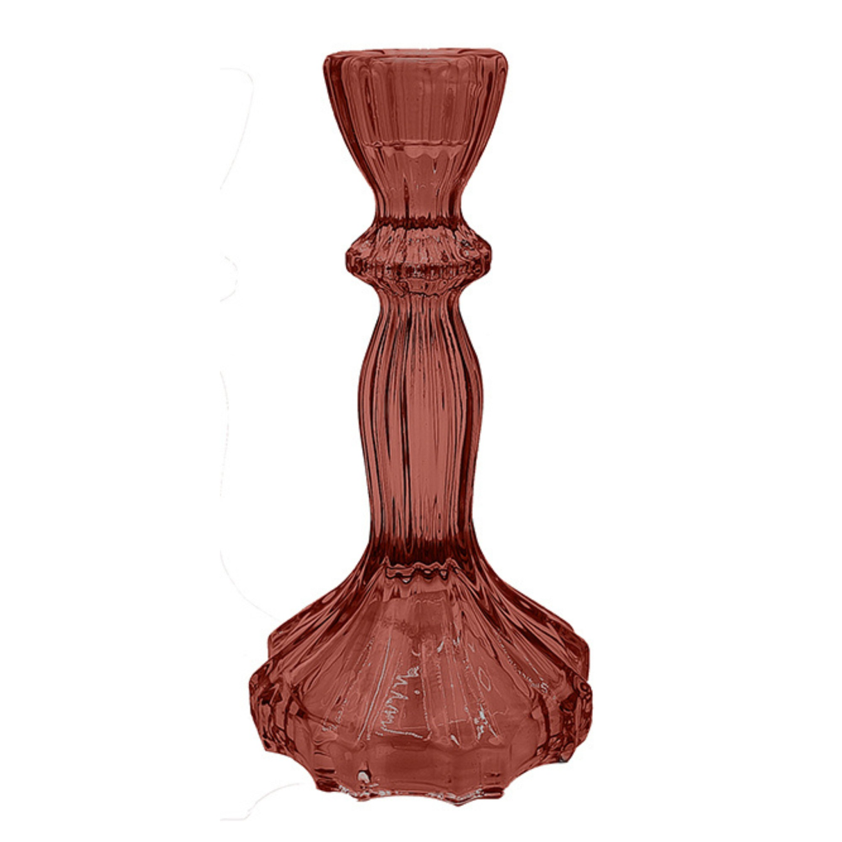 Bronze Glass Candle Holders 8x16cm - Various Sets