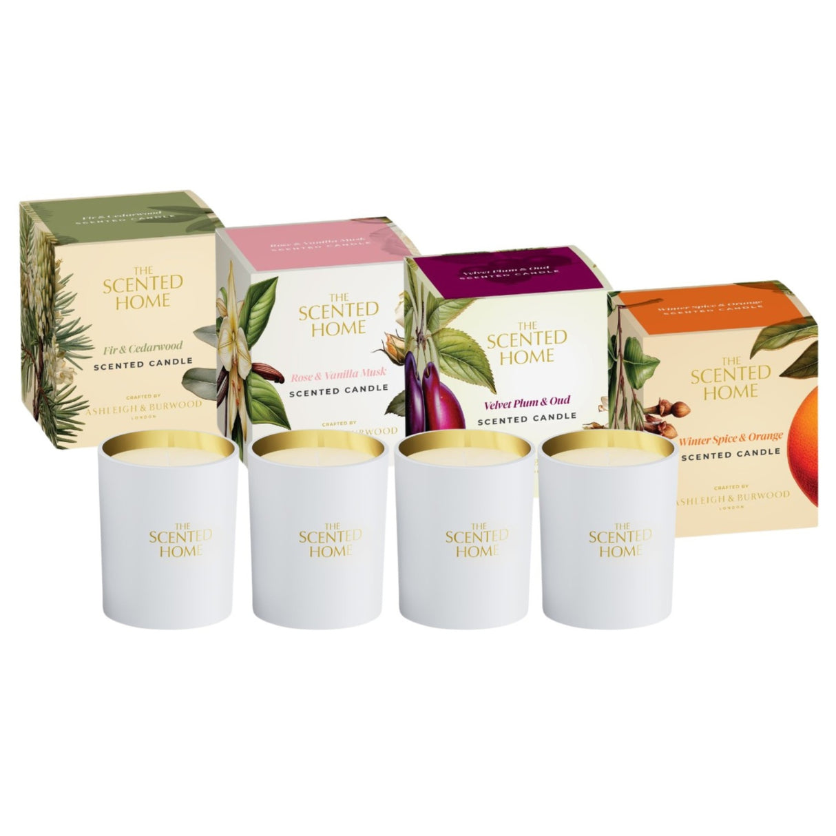 Ashleigh & Burwood Scented Home Glass Candle - Seasonal Fragrances