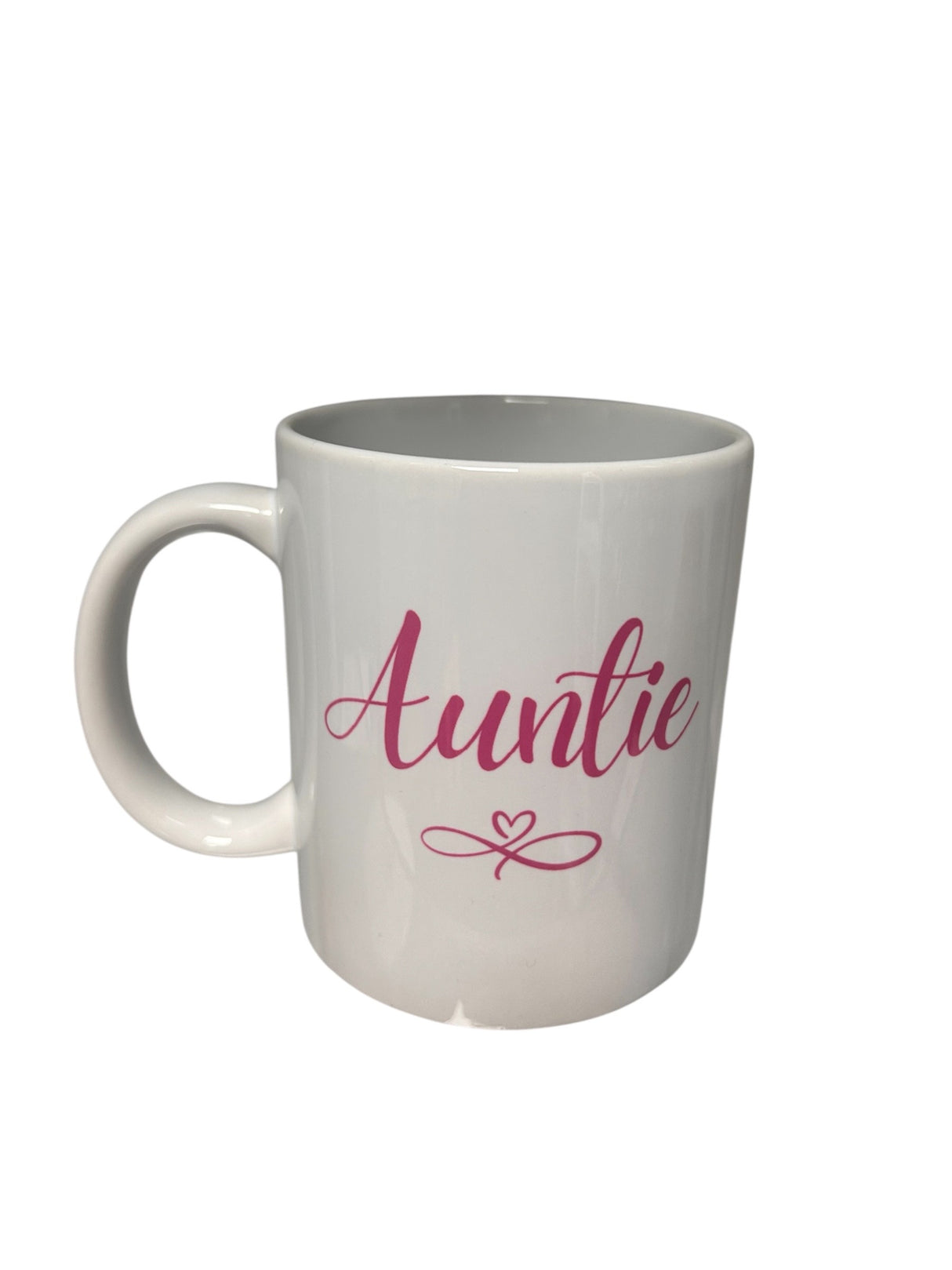 Woodside Home Living - Female Family Relation Mugs auntie infinity heart