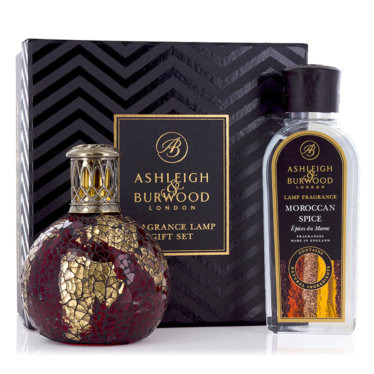 Ashleigh & Burwood Fragrance Lamp Gift Set - Dragon`s Eye & Moroccan Spice