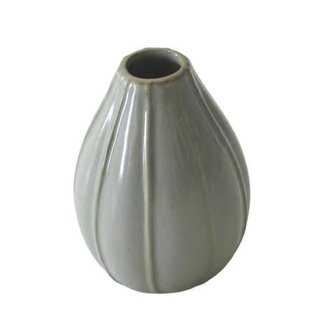 Woodside Home Living Small Rustic Flower Vase, rib
