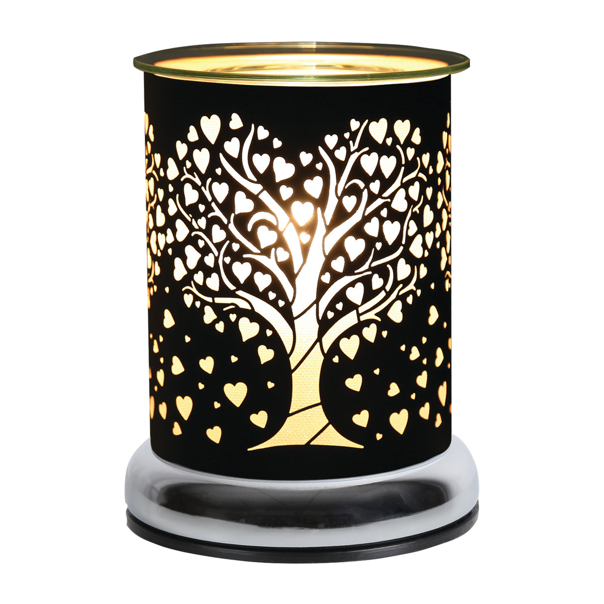 Aroma Electric Wax Melt Burner Touch Heart Tree Design - Various Colours