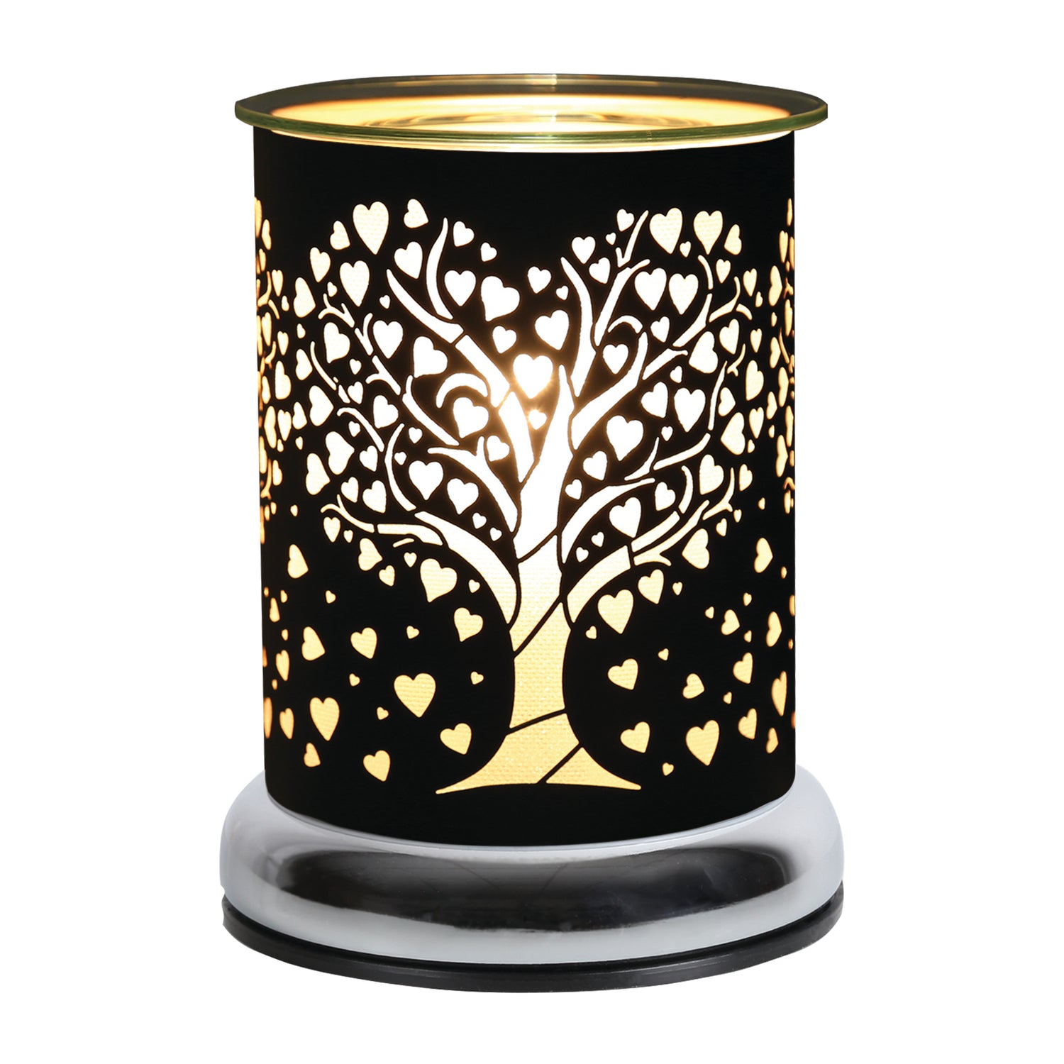 Aroma Electric Wax Melt Burner Touch Heart Tree Design - Various Colours