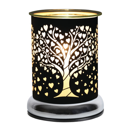 Aroma Electric Wax Melt Burner Touch Heart Tree Design - Various Colours