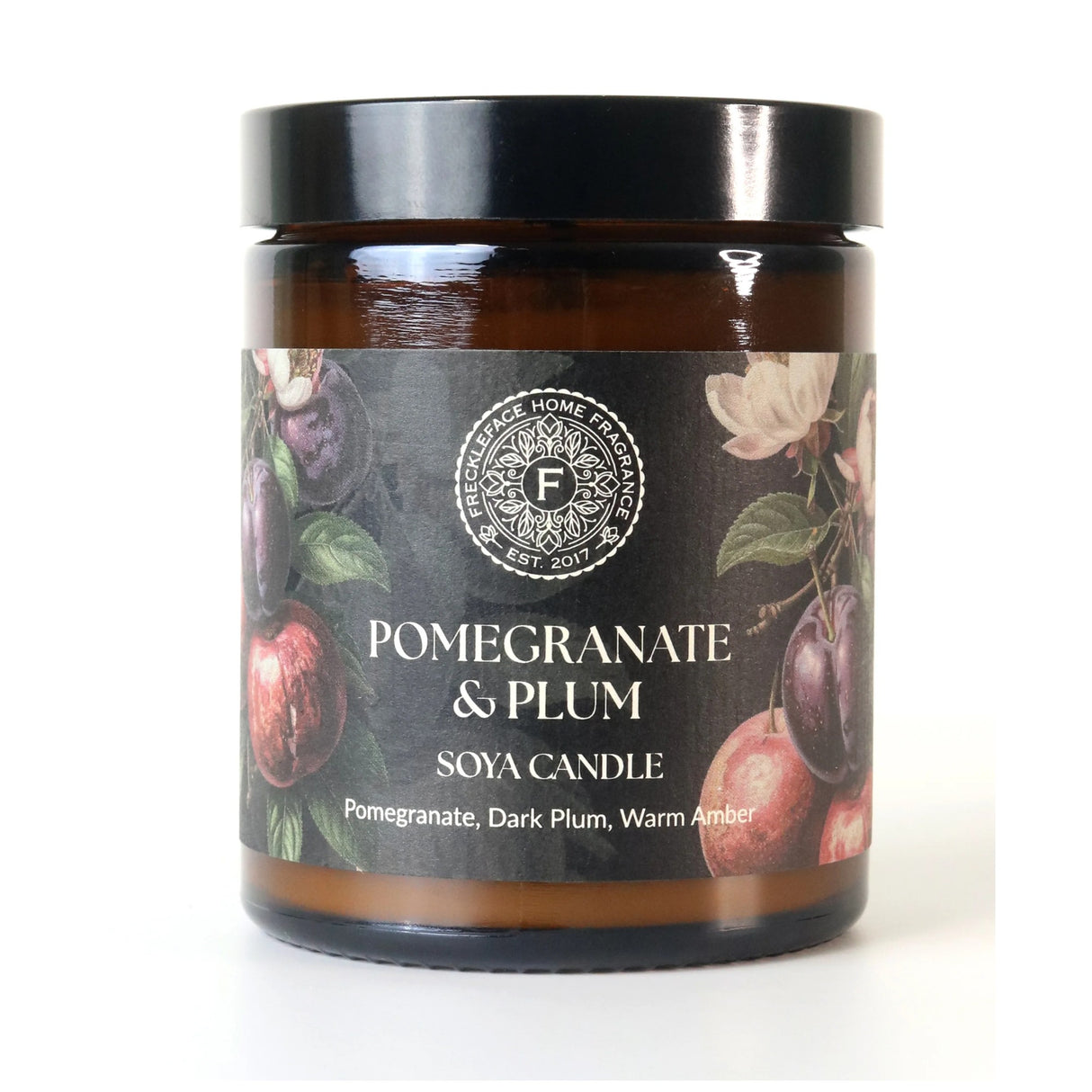 Freckleface Apothecary Jar Candle - Pomegranate & Plum