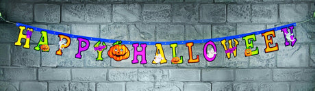 Happy Halloween Jointed Letter Banner Approx. 2.1M