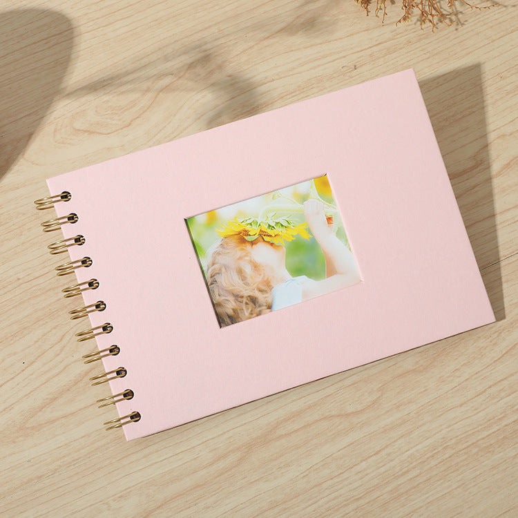 Woodside Home Living Spiral Bound Photo Album - 21.5cm x 15cm pink