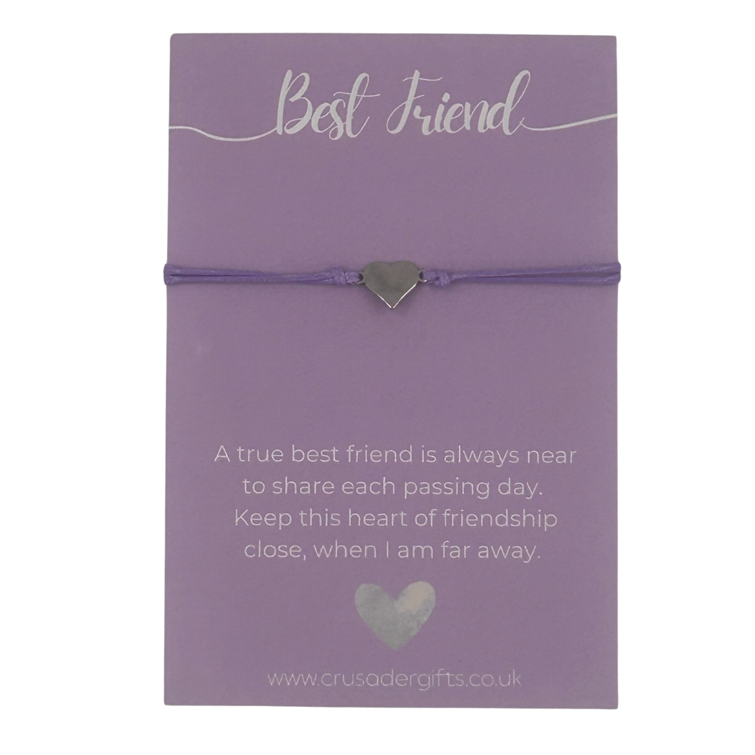 Woodside Home Living Keepsake Letterbox Bracelet - Best friend heart