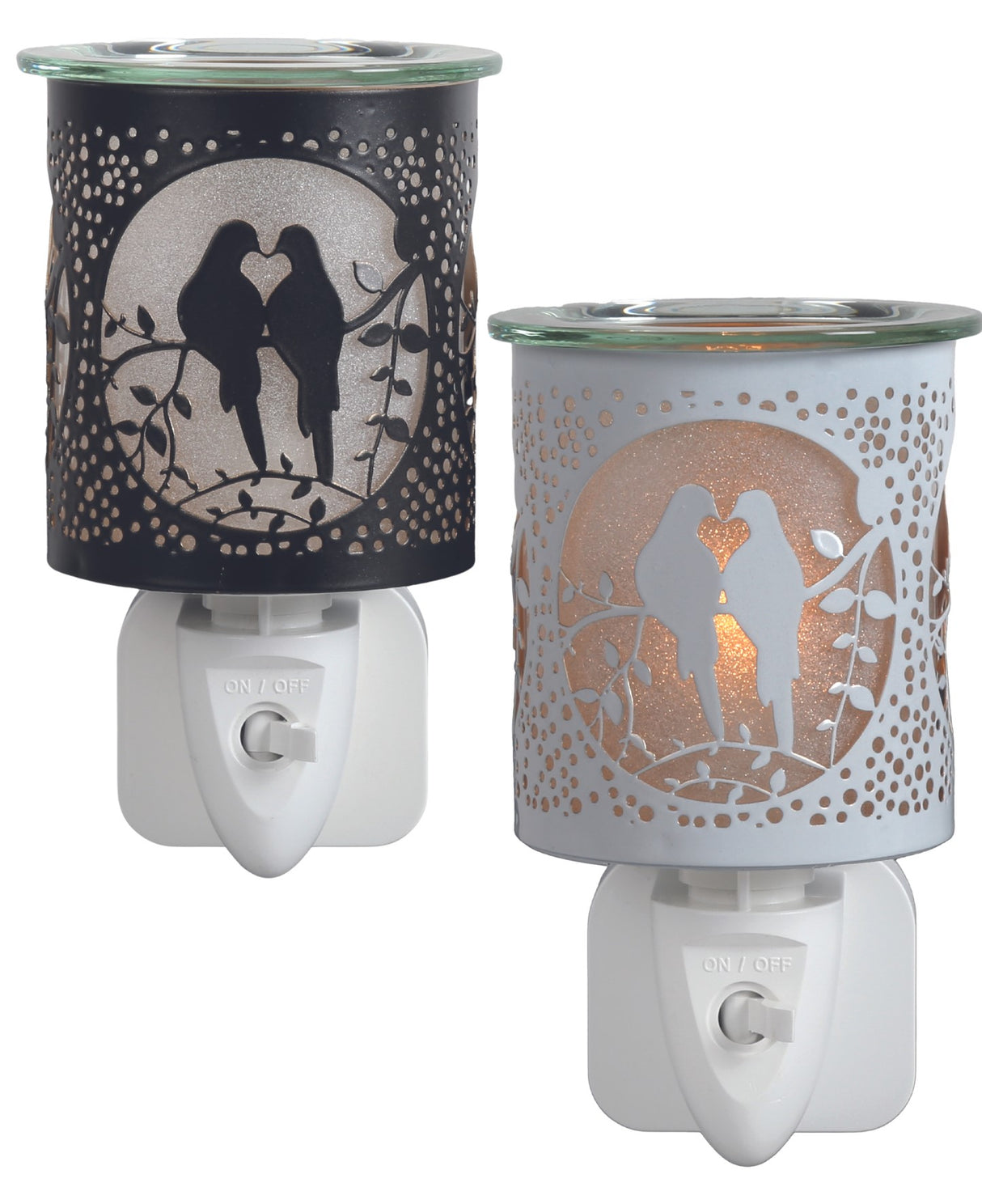Love Birds silhouette design plug in electric wax melt burners
