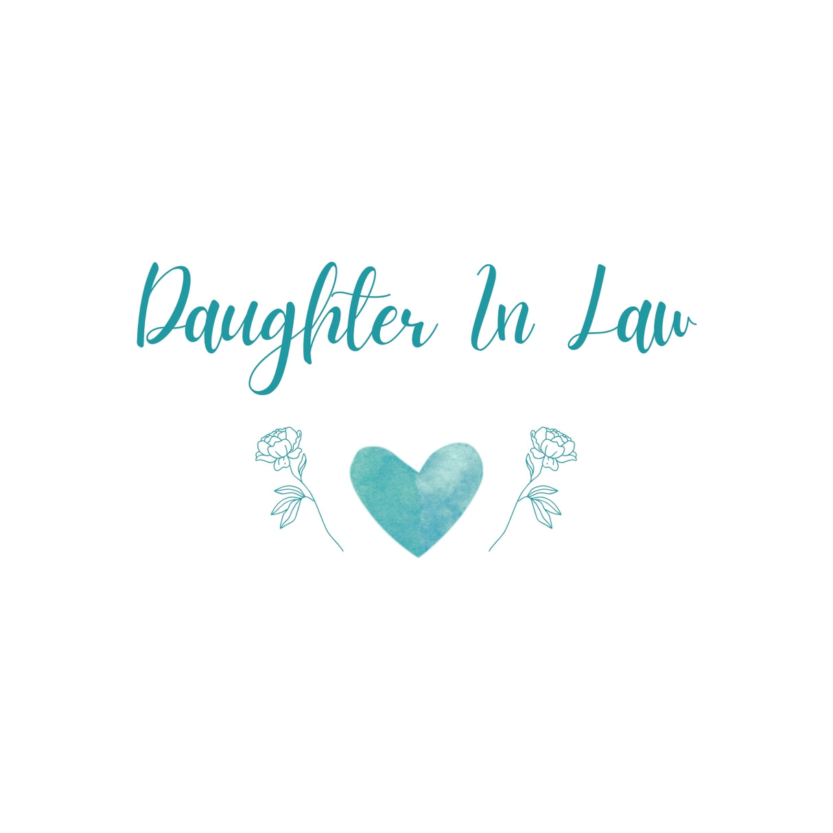 Heart & Flowers Design Mugs - Teal