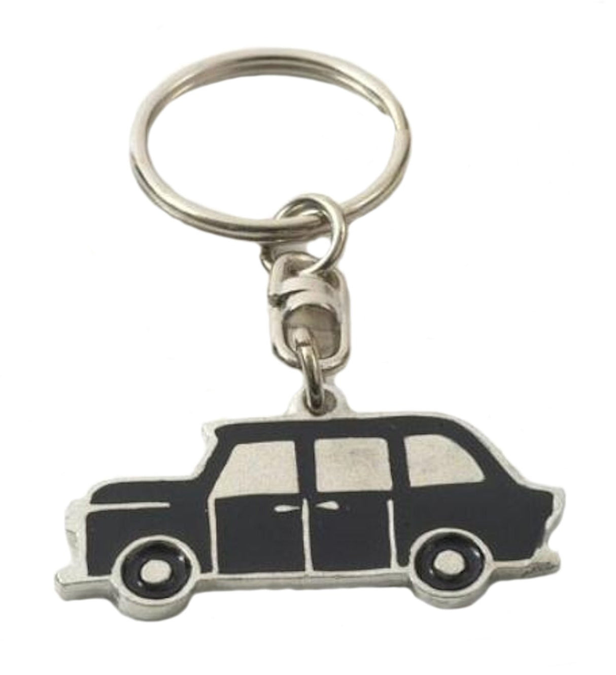 English Pewter Keyring - Taxi