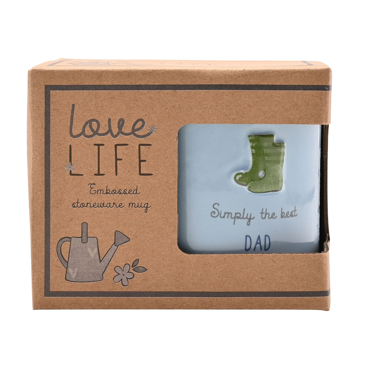 Love Life Embossed Mugs - Dad