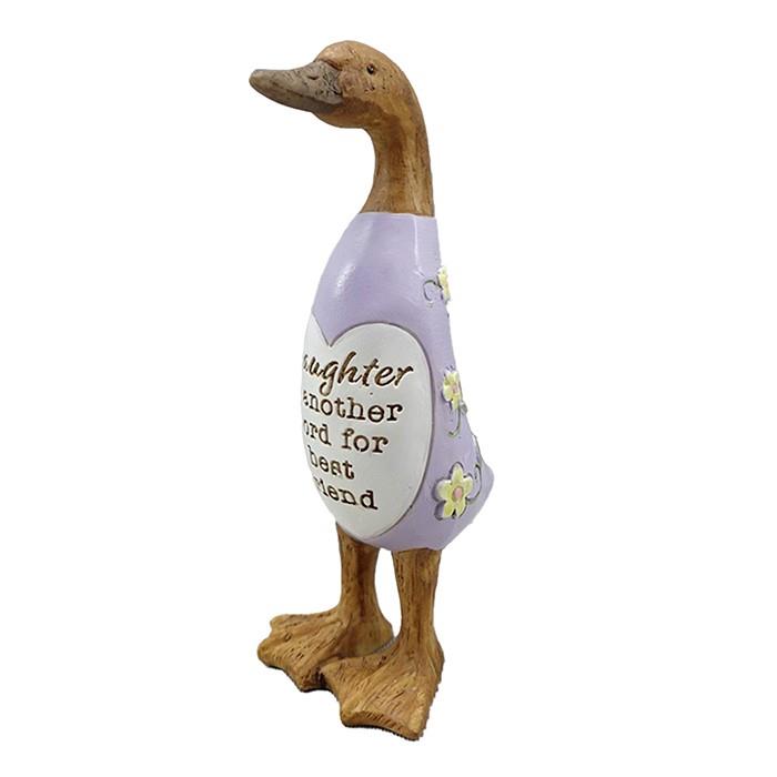 Daisy Message Duck Figurine - Daughter