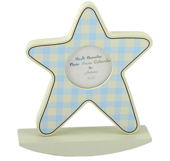 Juliana Magic Memories Star Photo Frame 2.5" x 2.5" - Baby Boy