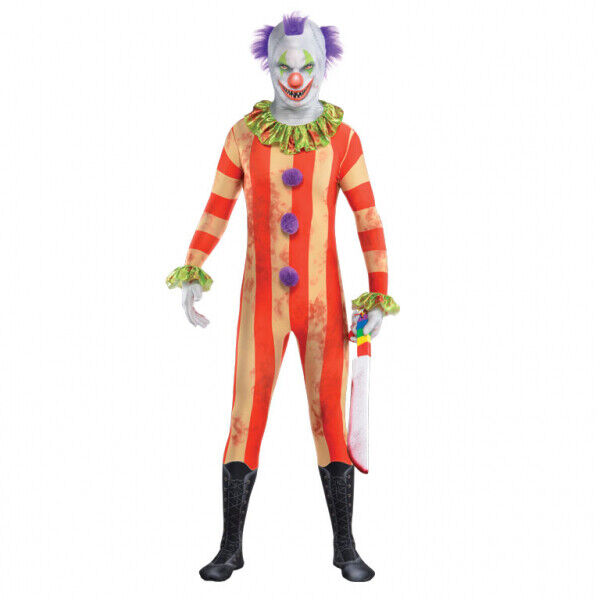 Kids Clown Party Suit Halloween Fancy Dress Costume - Various Sizes