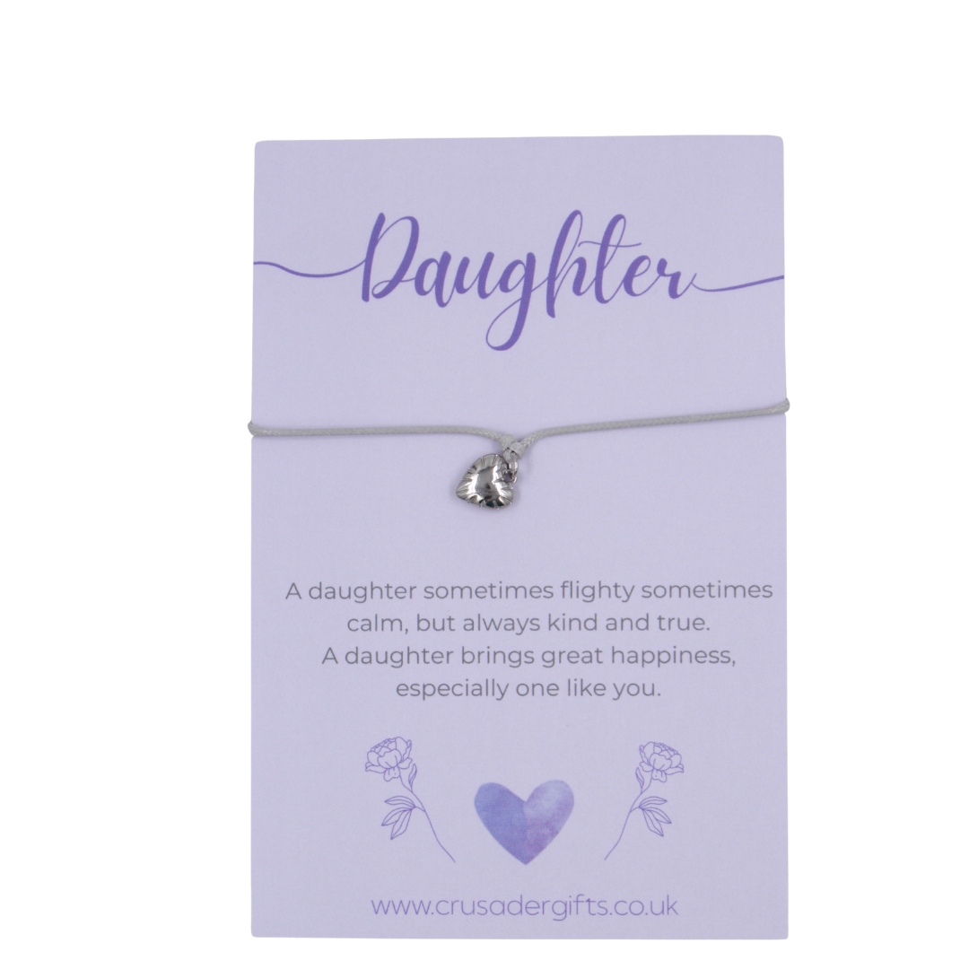 Woodside Home Living Keepsake Letterbox Bracelet - Daughter Purple